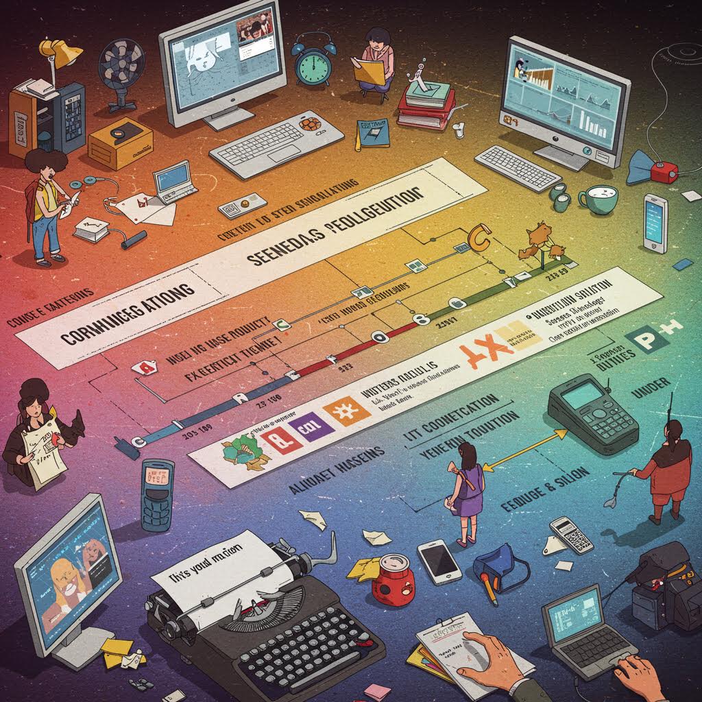 황혼 무렵 야외에서 사람들이 원형으로 모여 서 있고 앉아 있는 장면. 배경에는 오두막과 나무들이 보이며, 줄에 매달린 조명들이 장식되어 있어 따뜻한 분위기를 연출하고 있다.