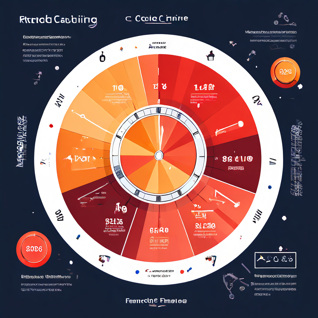 중립 배경 인포그래픽에 호기심 얼굴, 룰렛·동전·확률차트와 확대경이 있다