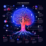 랜덤 메시지 이벤트의 진행 과정을 순서도로 보여주고, 뇌 그림을 통해 참여자의 심리적 변화와 긍정적 영향을 시각적으로 설명하는 인포그래픽.