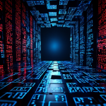 제3자 사기로 인해 계정 하나가 전체 금융 시스템을 무너뜨리는 도미노 효과를 보여주는 이미지.