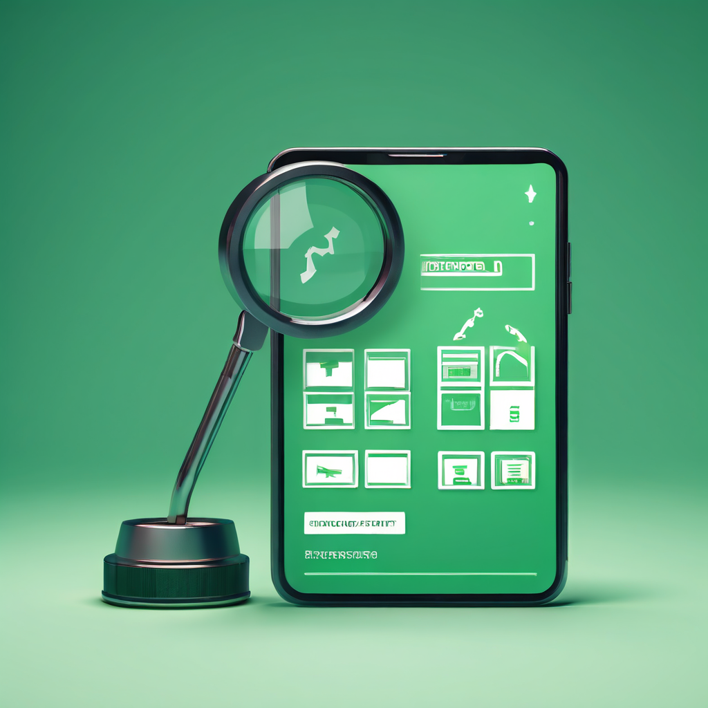 돋보기로 슬롯머신을 면밀히 검토하며 성공적인 제품 소싱을 위한 핵심 기준을 체크리스트로 꼼꼼히 확인하는 과정을 상징적으로 보여주는 이미지.