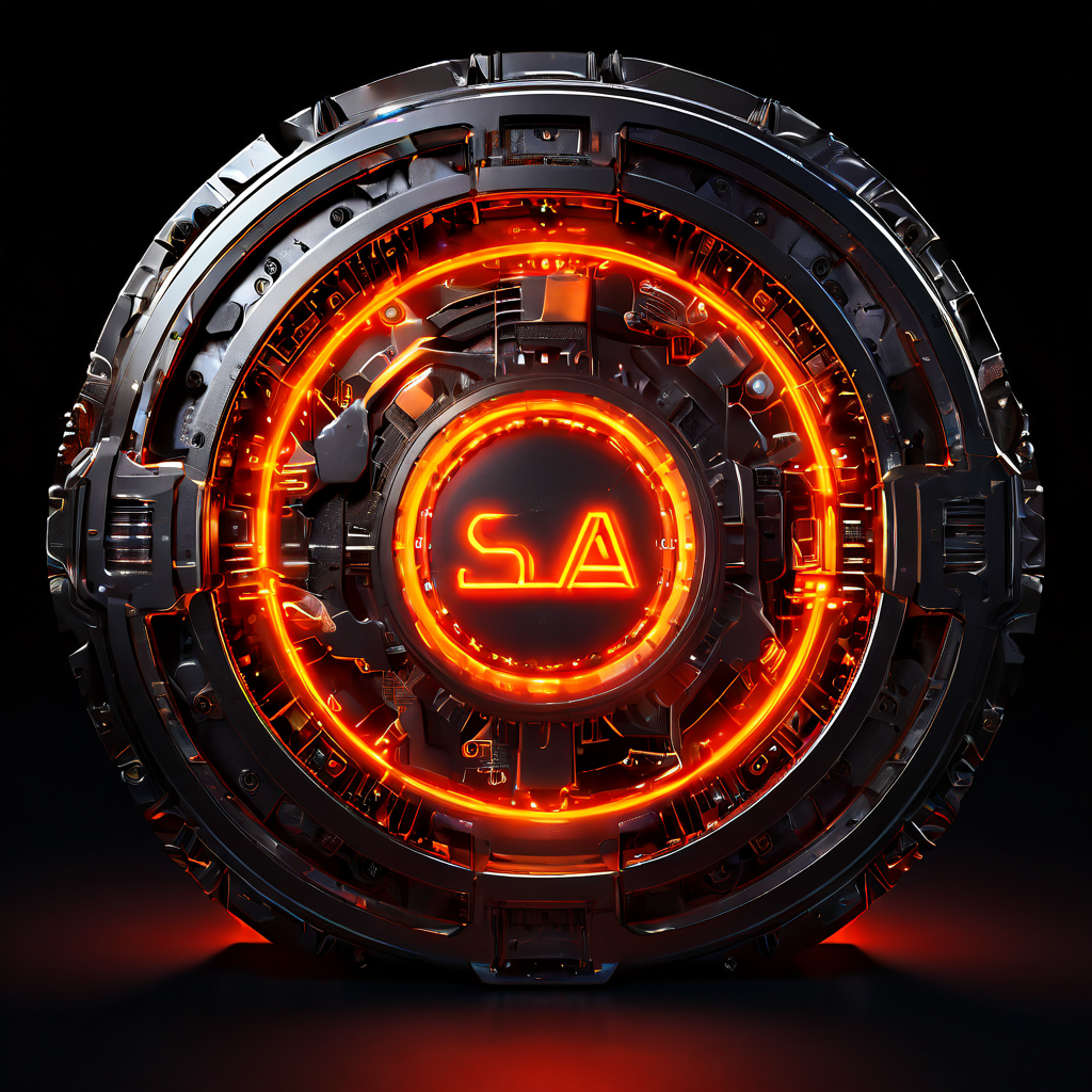 서비스 수준 협약(SLA)이 복잡한 디지털 플랫폼의 핵심 동력원으로 작용하며, 전체 시스템 운영의 안정성을 책임지는 중추적인 역할을 하는 모습을 보여주는 이미지.