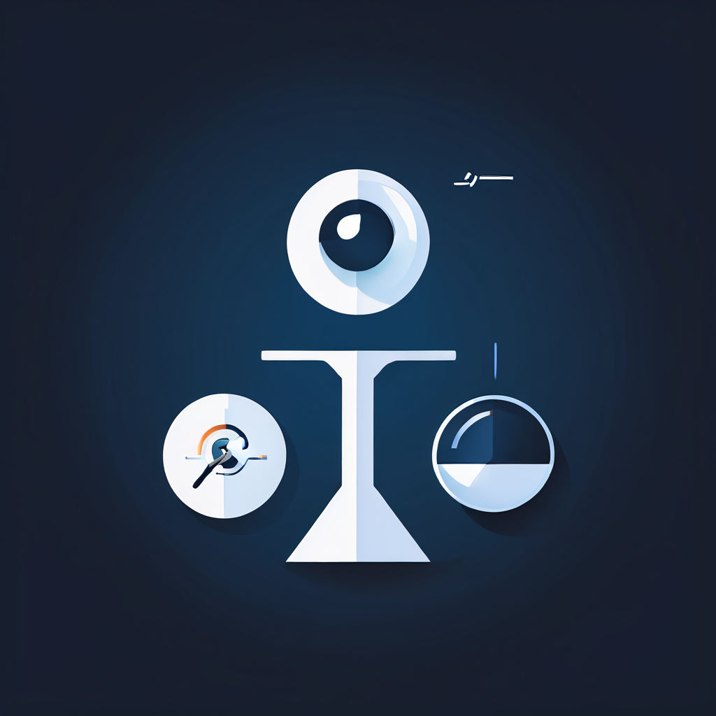 AI의 시각적 공정성을 평가하는 체크리스트를 설명하는 인포그래픽 이미지입니다. 균형 잡힌 저울, 돋보기, 눈 아이콘을 통해 데이터의 공평성, 편향 분석, 그리고 인식의 중요성을 보여줍니다.