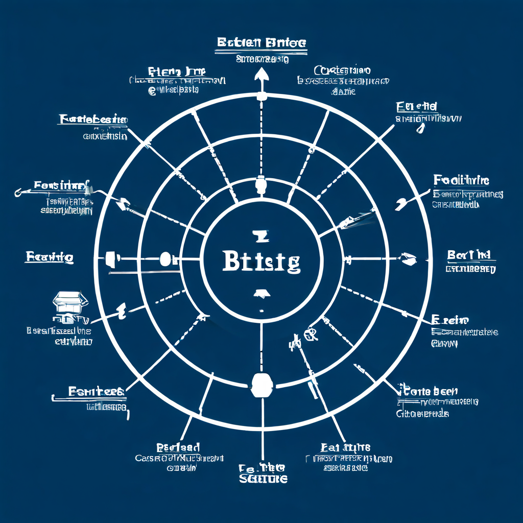 전략적 베팅 시스템 다이어그램이 강조된 원형 베팅 한도와 직접적인 인과 관계로 연결되어, 효과적인 자금 관리를 위한 핵심 원리를 설명하는 플로우차트 이미지입니다.