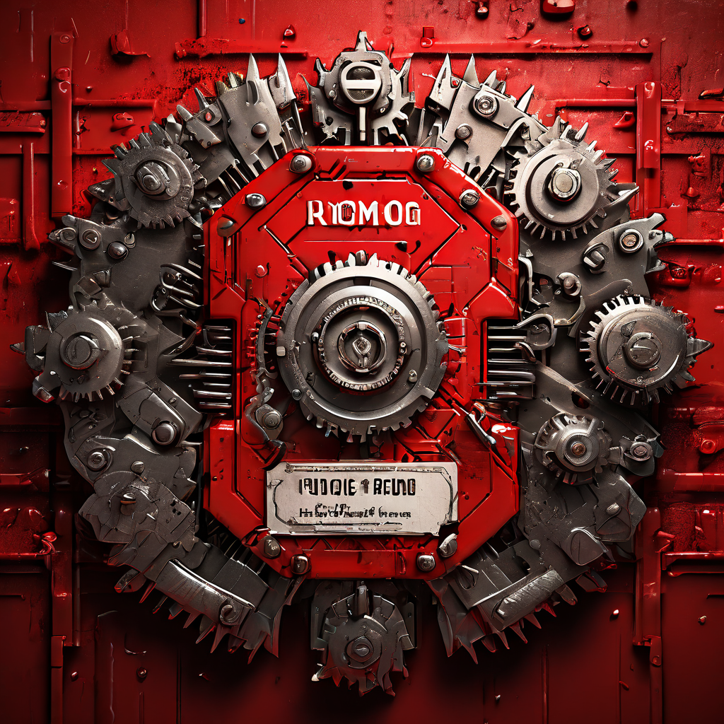 프로모션 악용을 의미하는 빨간 경고 태그의 홍수를 기어와 자물쇠가 장착된 디지털 방패가 적극적으로 차단하고 있는 보안 및 위험 방지 개념을 시각화한 이미지입니다.