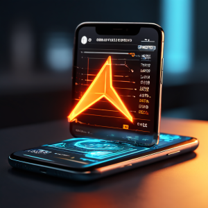 스마트폰 화면에서 디지털 지갑 아이콘을 클로즈업한 모습으로, 코인이 베팅 인터페이스로 슬라이드되며 마찰력 화살표와 열 효과가 시각적으로 표현되어 있습니다.