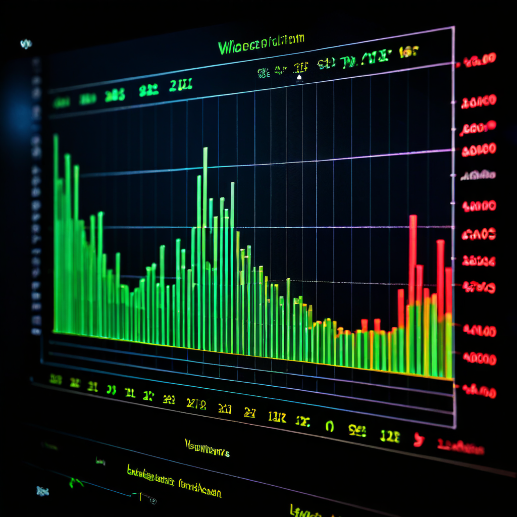 데이터 품질 모니터링 시스템의 대시보드에서 허용 오차 범위를 벗어난 데이터 포인트를 녹색 유효 구간과 빨간색 오류 구간으로 구분하여 강조하는 그래프 선을 확인할 수 있습니다.