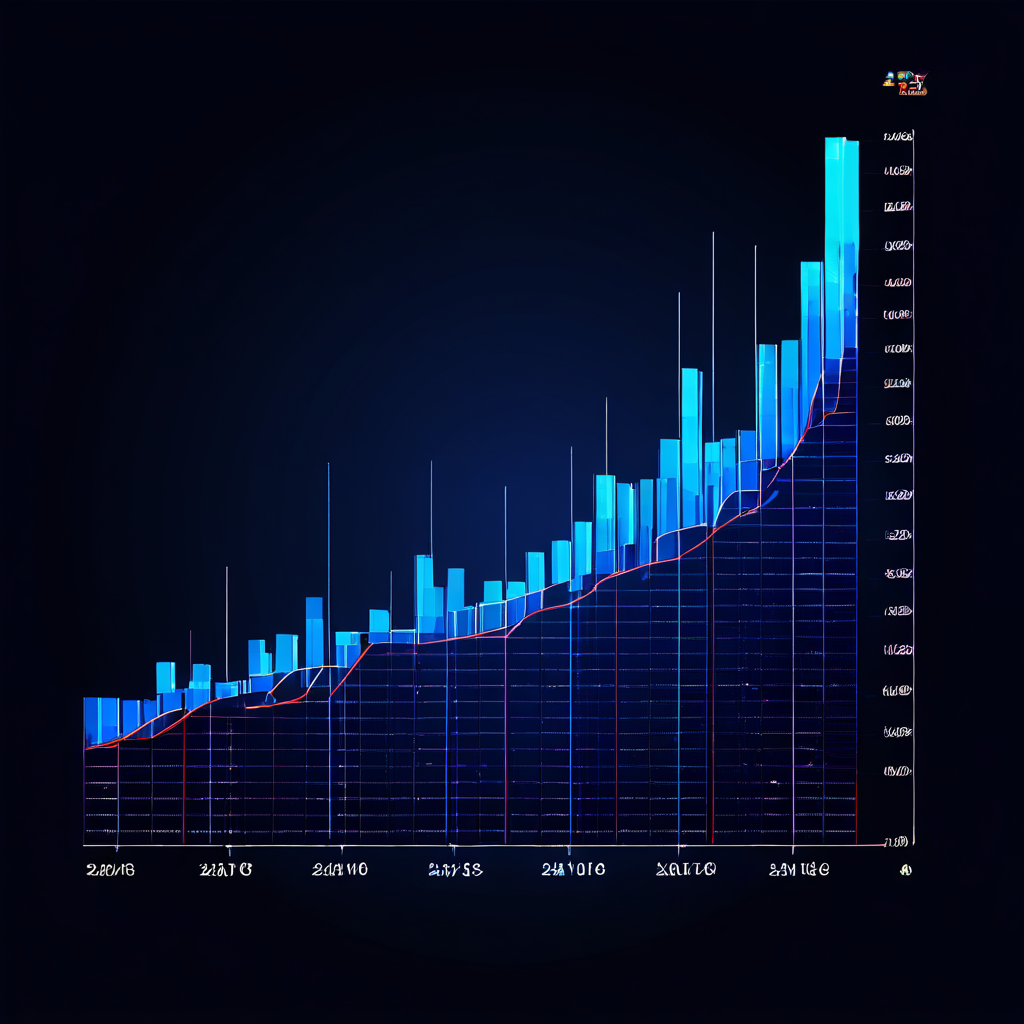 실시간으로 변동하는 배팅 시장의 흐름을 시각화한 그래프로, 연쇄적으로 유입되는 사용자 배팅 아이콘이 확률 변화에 직접적인 영향을 미치는 모습을 보여줍니다.