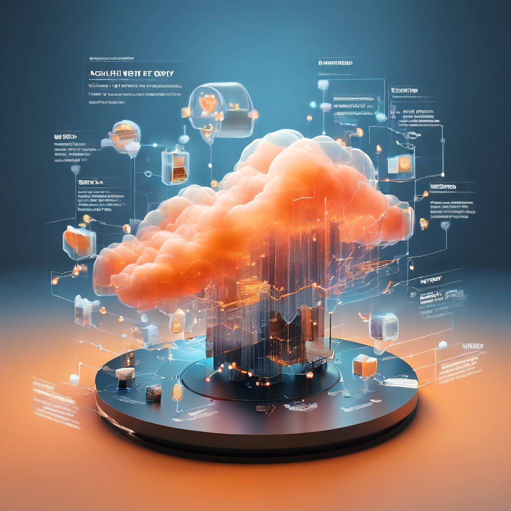 Abstract digital service layers showing cloud infrastructure and operator monitoring for lobby metadata lag in a premium online...