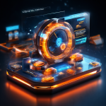 Abstract visualization of provider rotation review workflow on a secure digital platform before an online casino solution site...